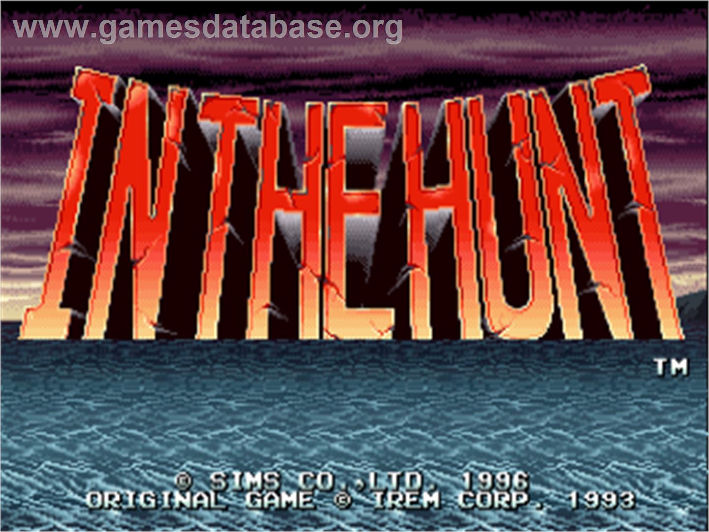 In The Hunt - Sega Saturn - Artwork - Title Screen