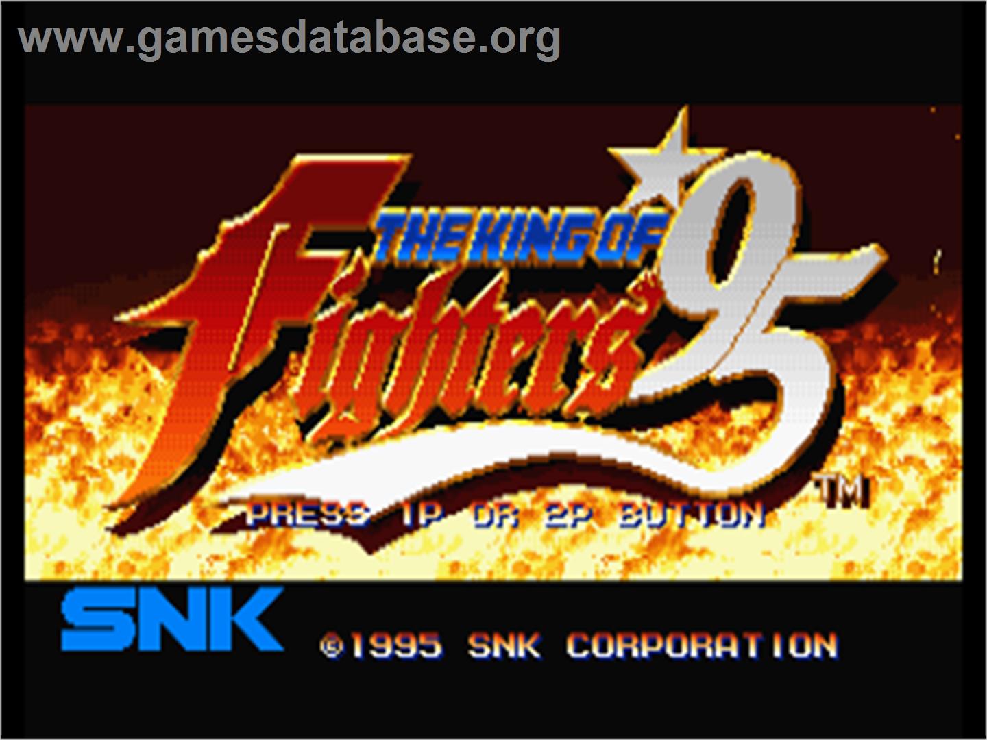 King of Fighters '95, The - Sega Saturn - Artwork - Title Screen