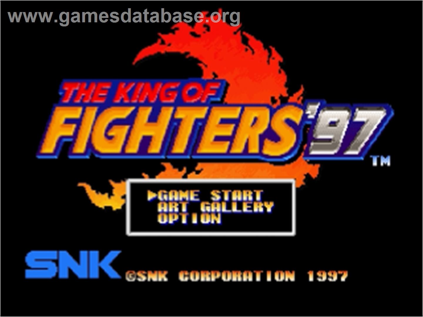 King of Fighters '97, The - Sega Saturn - Artwork - Title Screen