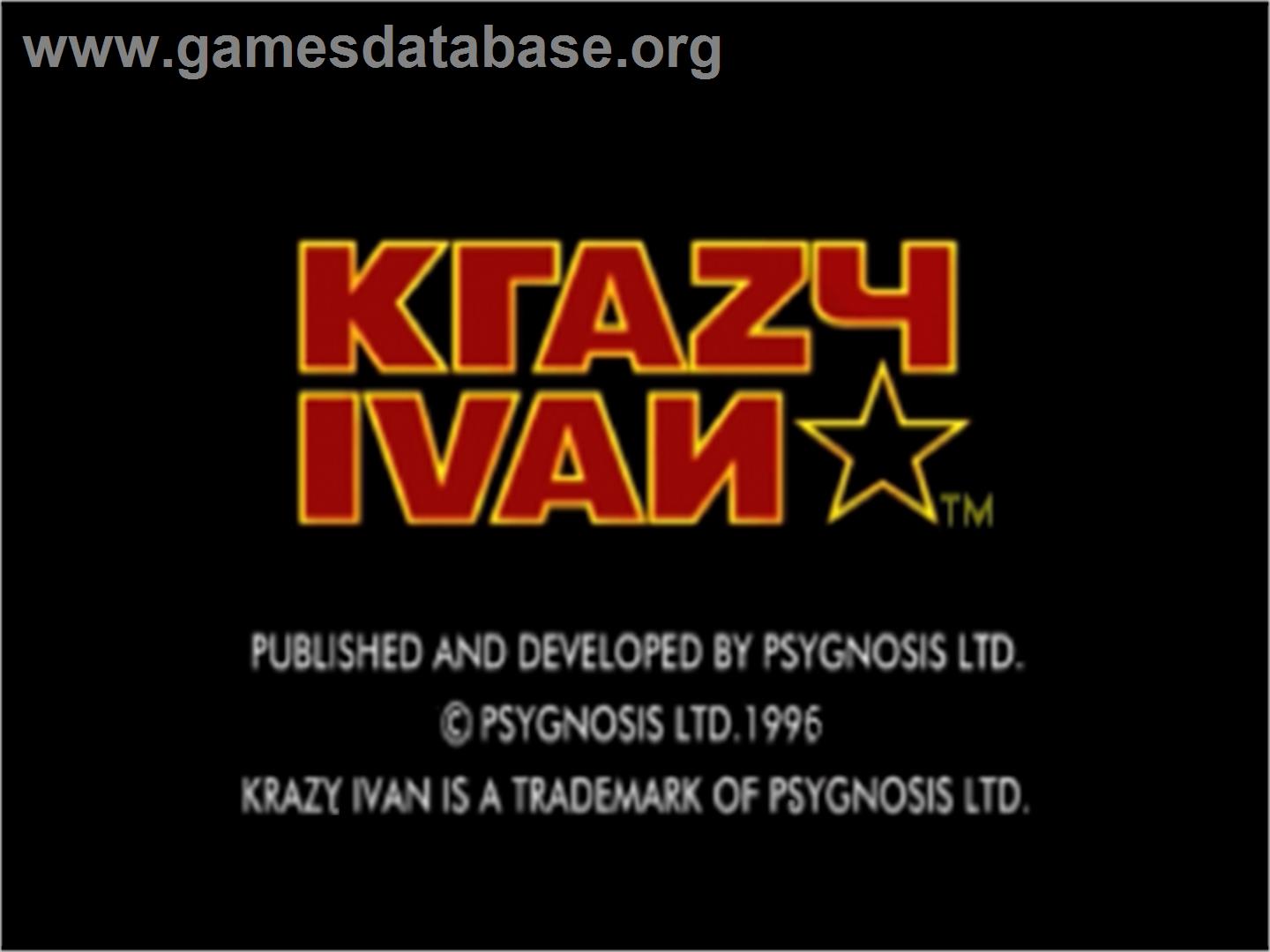 Krazy Ivan - Sega Saturn - Artwork - Title Screen