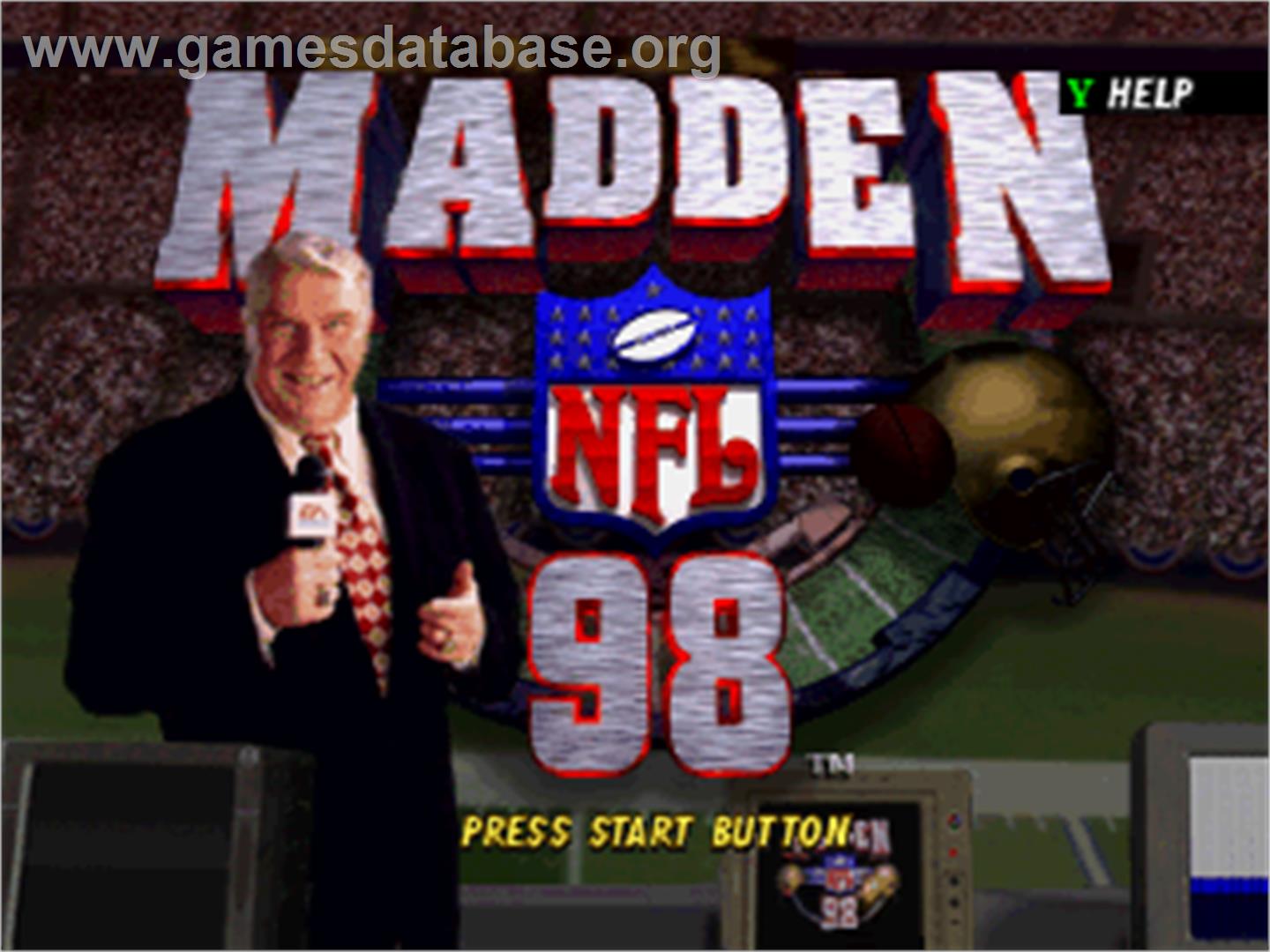Madden NFL '98 - Sega Saturn - Artwork - Title Screen
