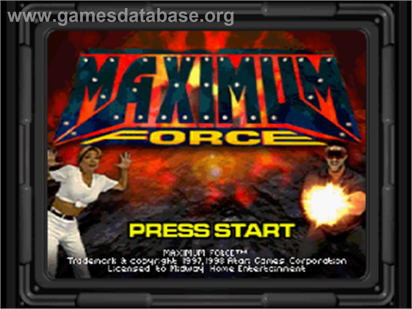 Maximum Force - Sega Saturn - Artwork - Title Screen
