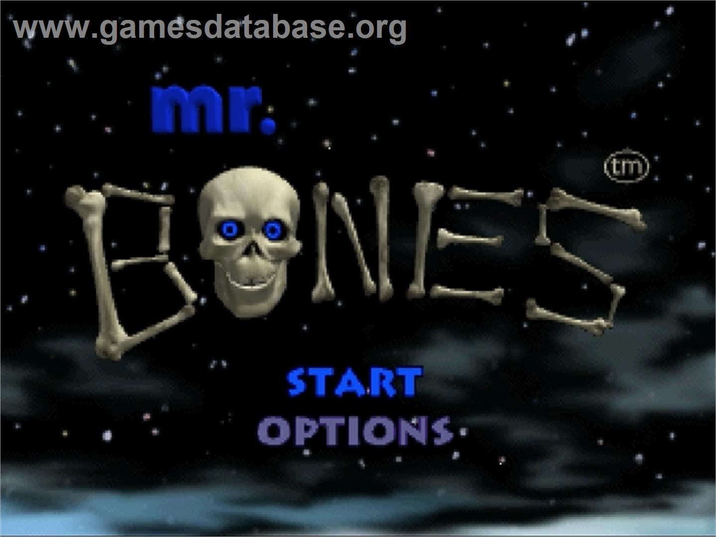 Mr. Bones - Sega Saturn - Artwork - Title Screen