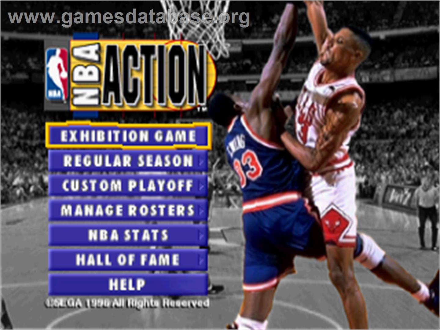 NBA Action 98 - Sega Saturn - Artwork - Title Screen