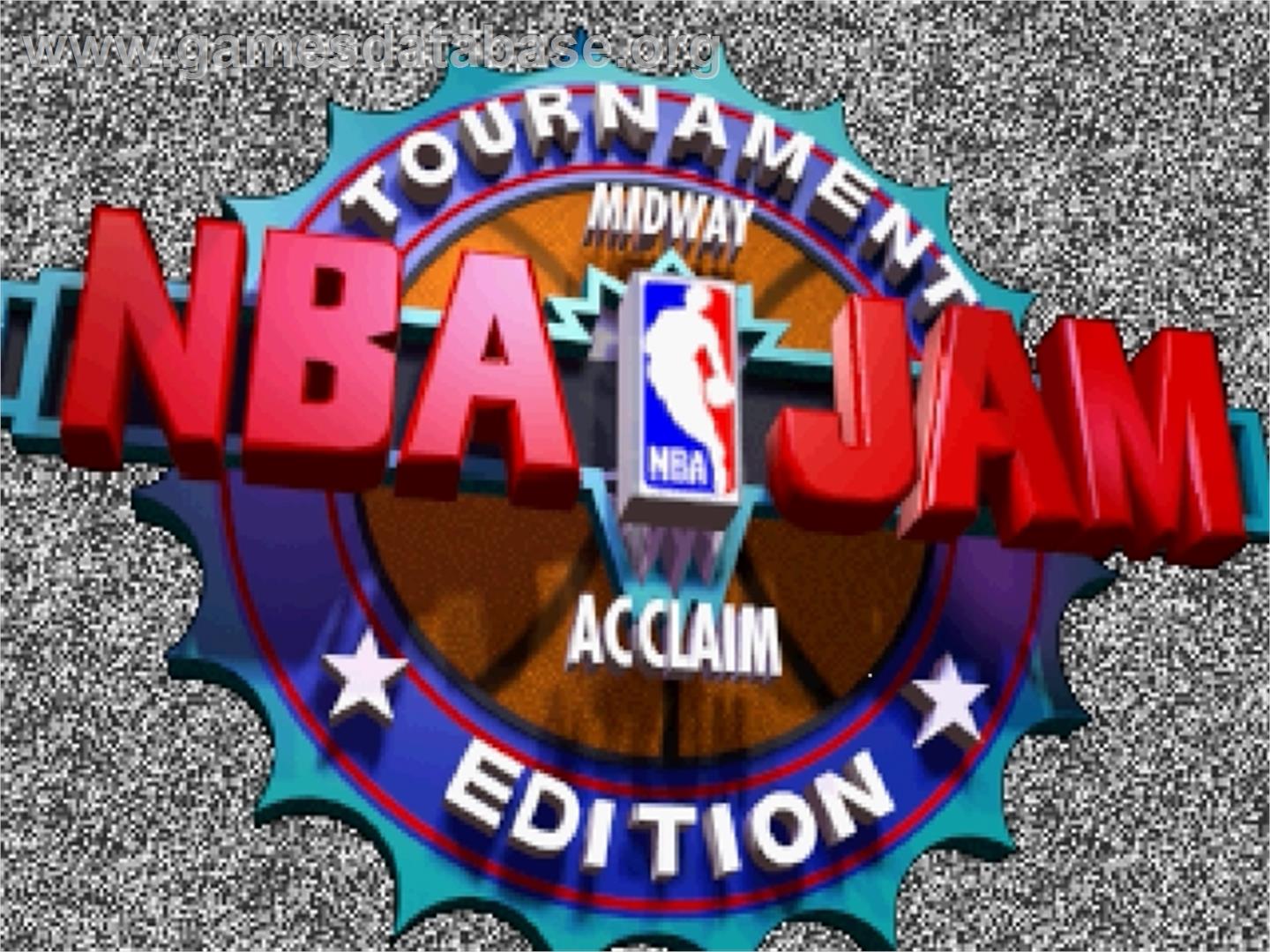 NBA Jam TE - Sega Saturn - Artwork - Title Screen