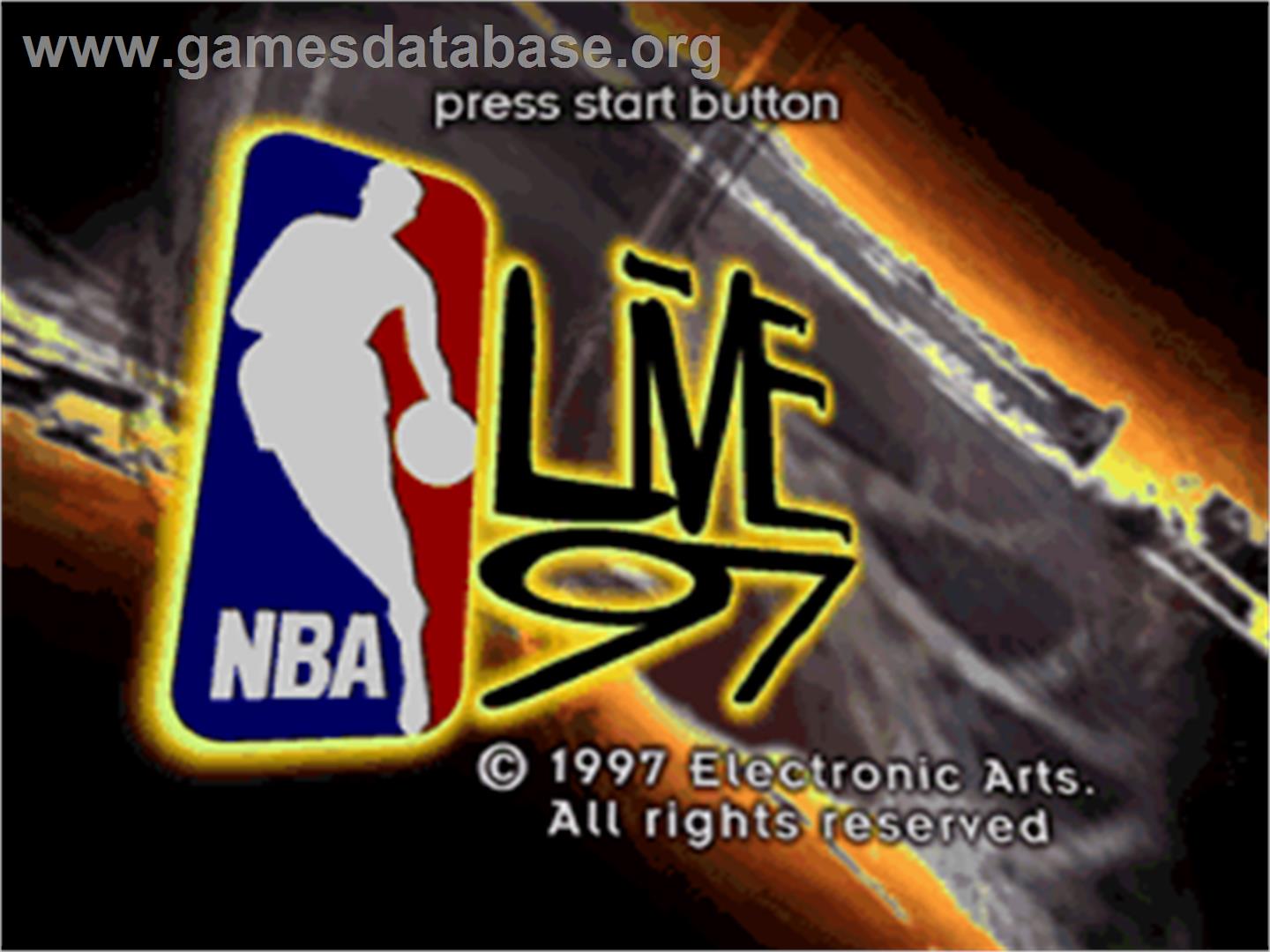 NBA Live '97 - Sega Saturn - Artwork - Title Screen