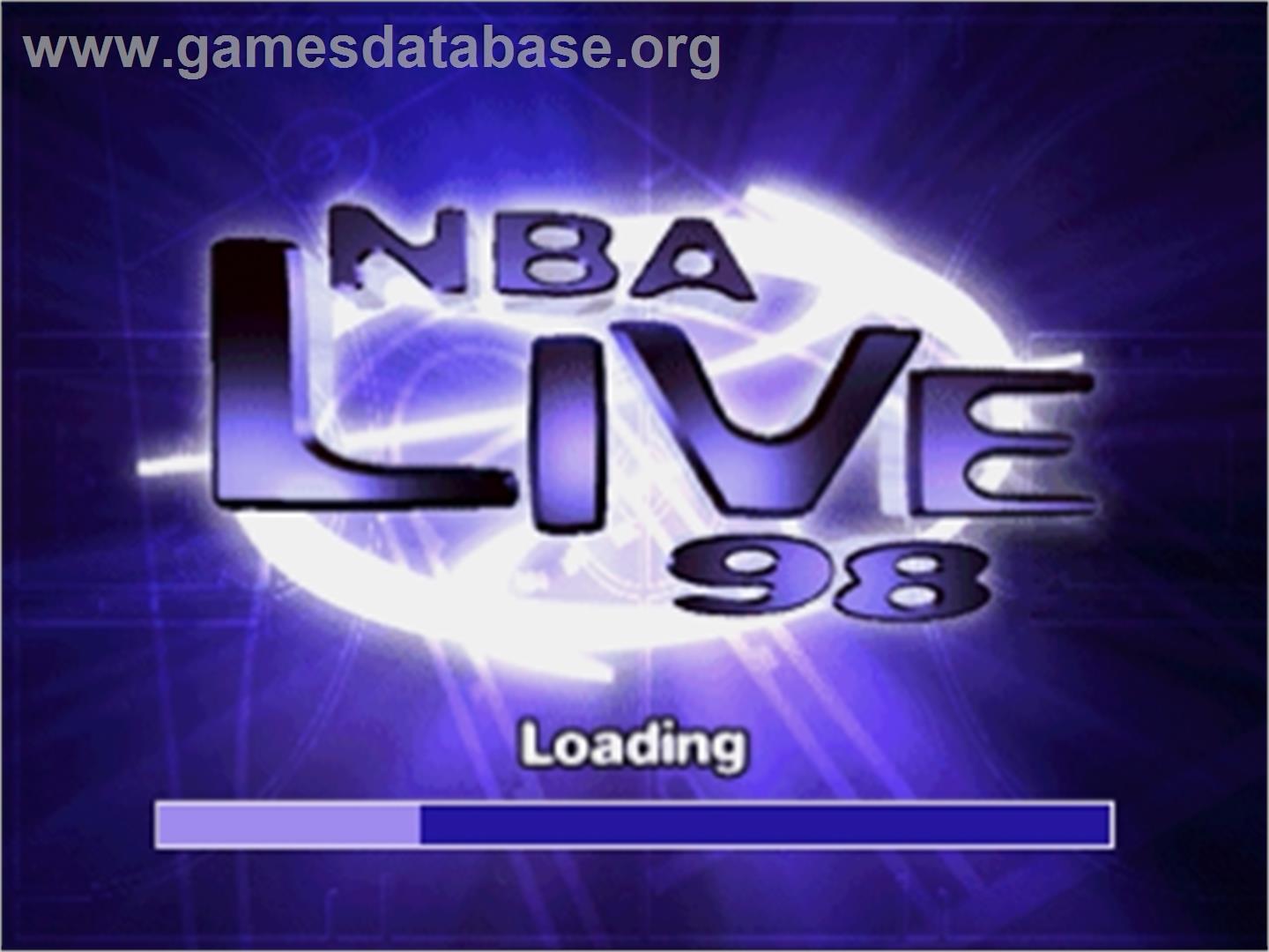 NBA Live '98 - Sega Saturn - Artwork - Title Screen