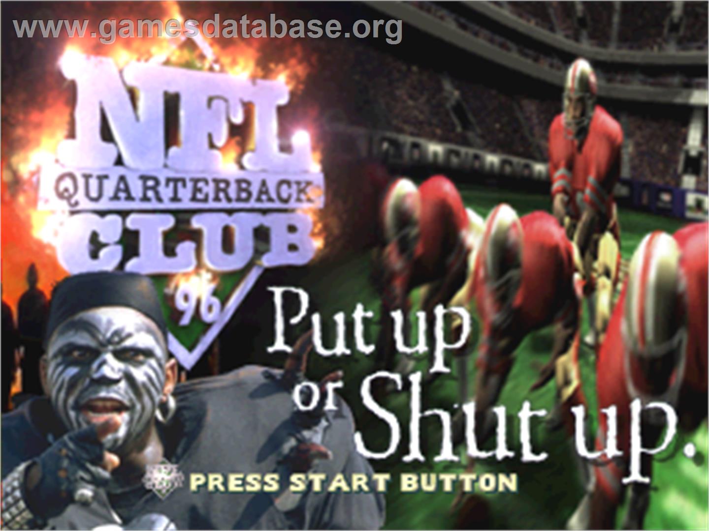 NFL Quarterback Club '96 - Sega Saturn - Artwork - Title Screen