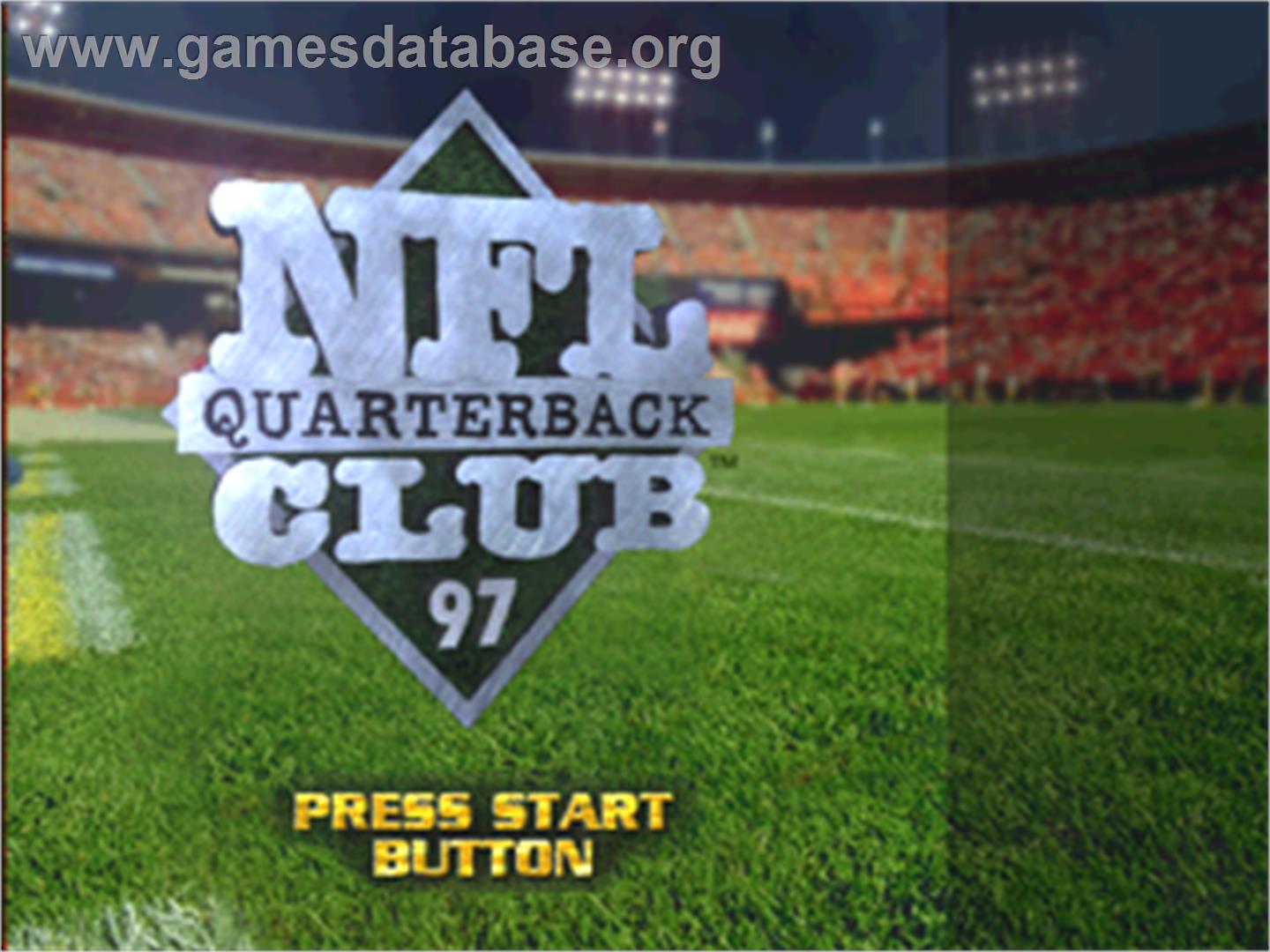 NFL Quarterback Club '97 - Sega Saturn - Artwork - Title Screen