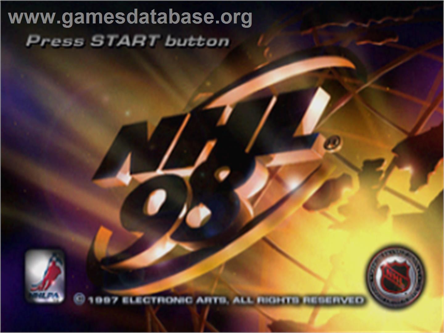 NHL '98 - Sega Saturn - Artwork - Title Screen