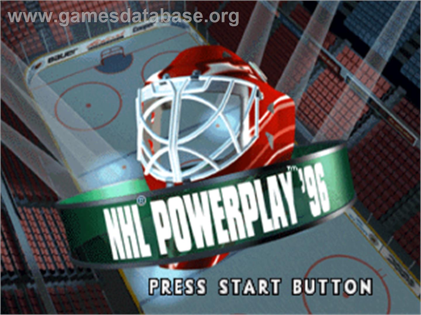NHL Powerplay '96 - Sega Saturn - Artwork - Title Screen