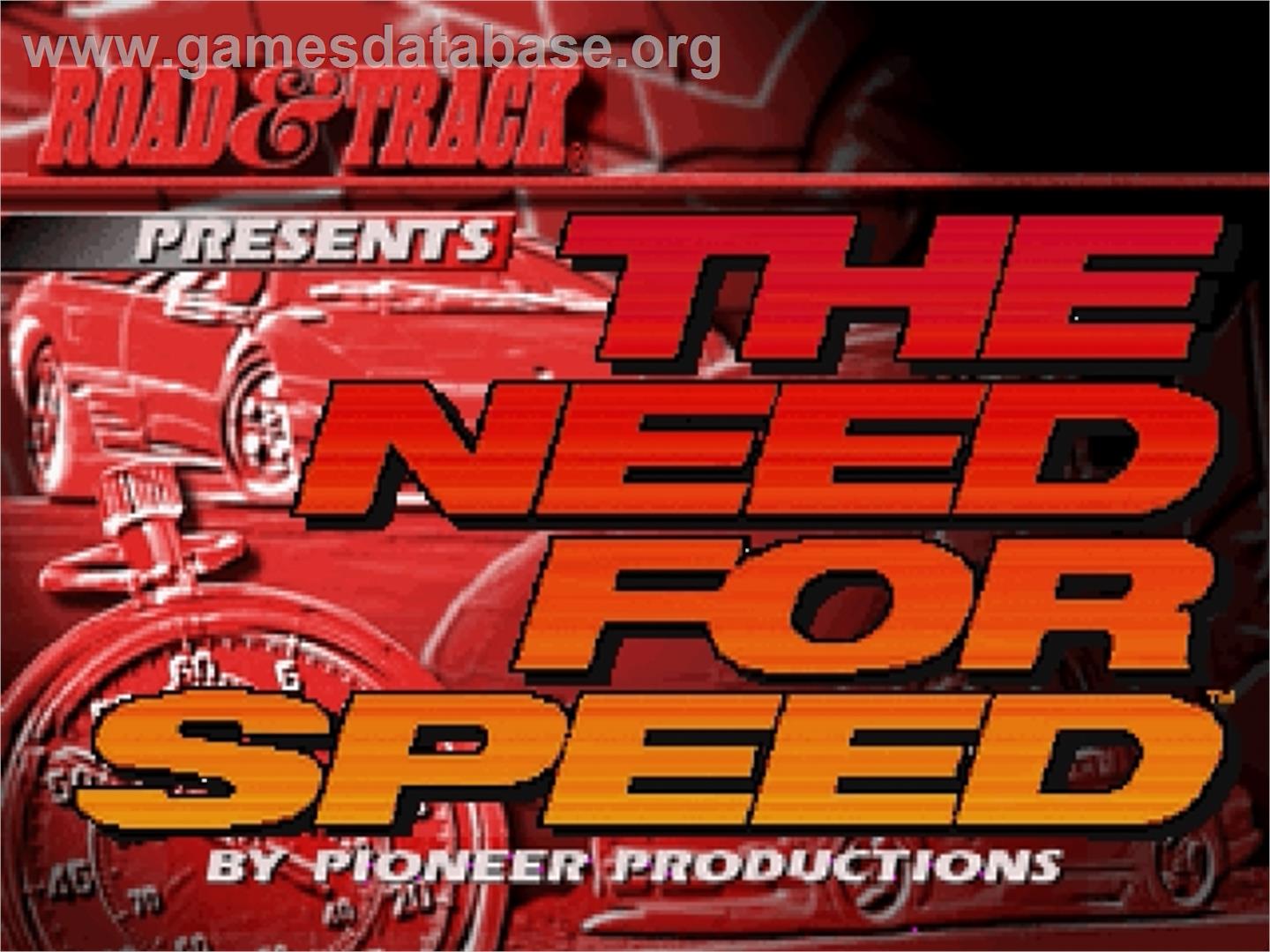 Need for Speed - Sega Saturn - Artwork - Title Screen