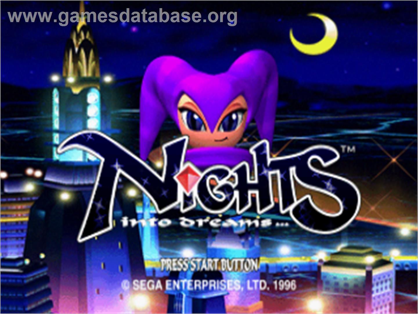 NiGHTS into Dreams... - Sega Saturn - Artwork - Title Screen