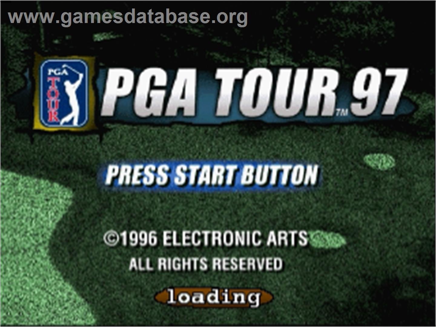 PGA Tour '97 - Sega Saturn - Artwork - Title Screen