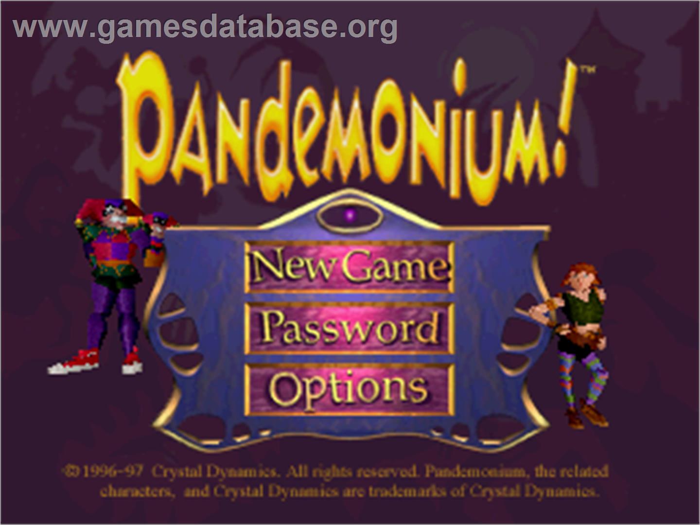 Pandemonium - Sega Saturn - Artwork - Title Screen