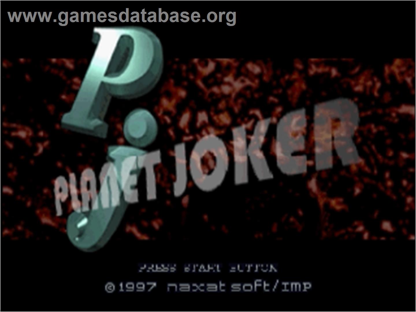 Planet Joker - Sega Saturn - Artwork - Title Screen