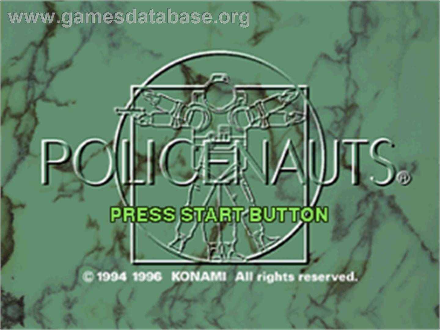 Policenauts - Sega Saturn - Artwork - Title Screen