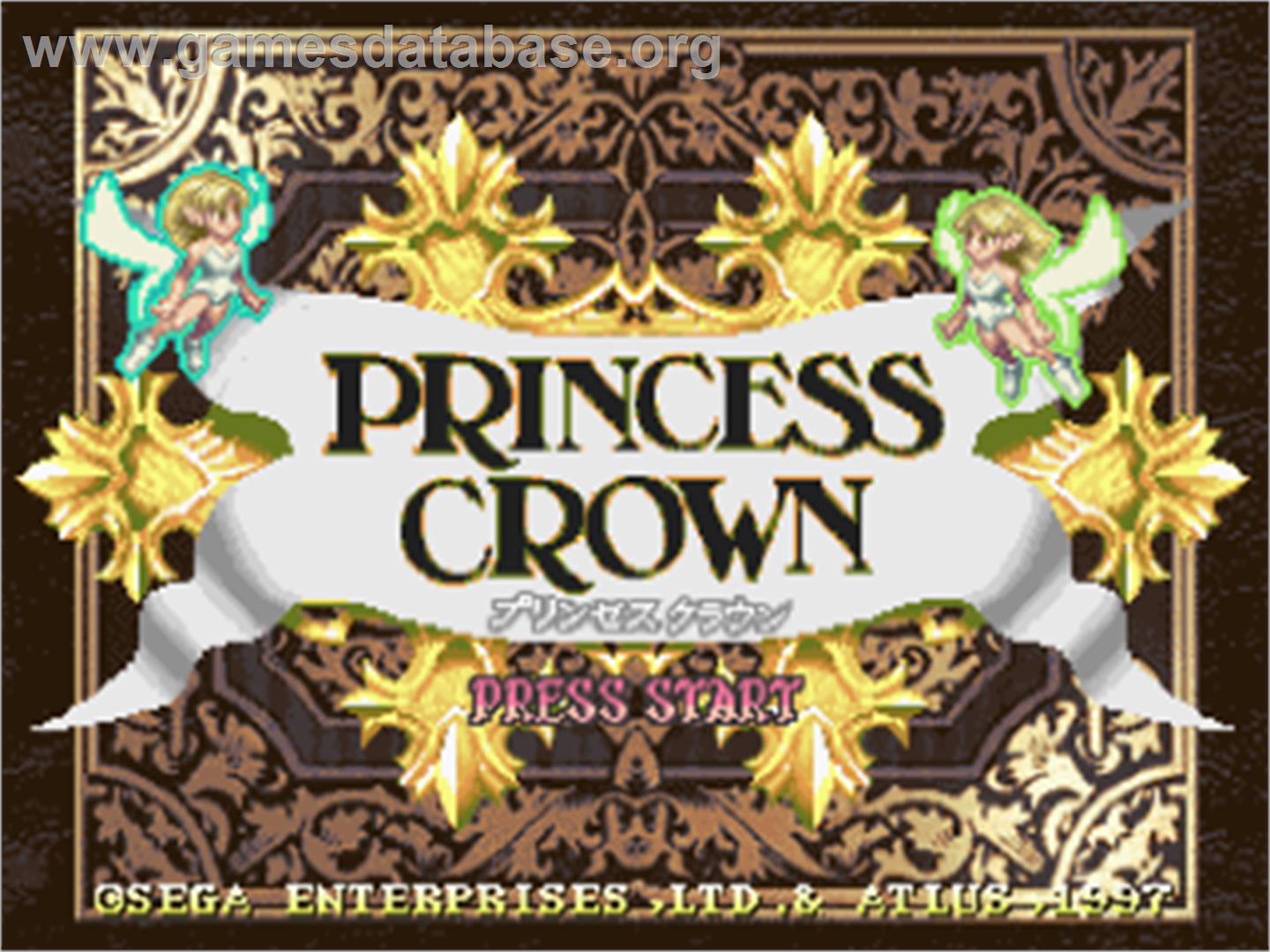 Princess Crown - Sega Saturn - Artwork - Title Screen