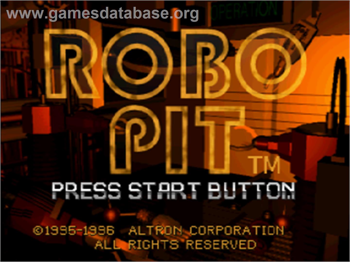 Robo Pit - Sega Saturn - Artwork - Title Screen