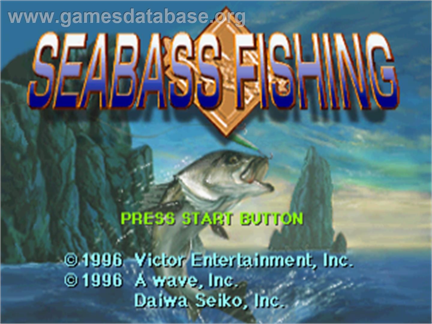 Sea Bass Fishing - Sega Saturn - Artwork - Title Screen