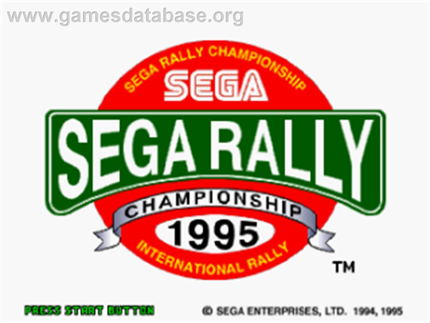 Sega Rally Championship - Sega Saturn - Artwork - Title Screen
