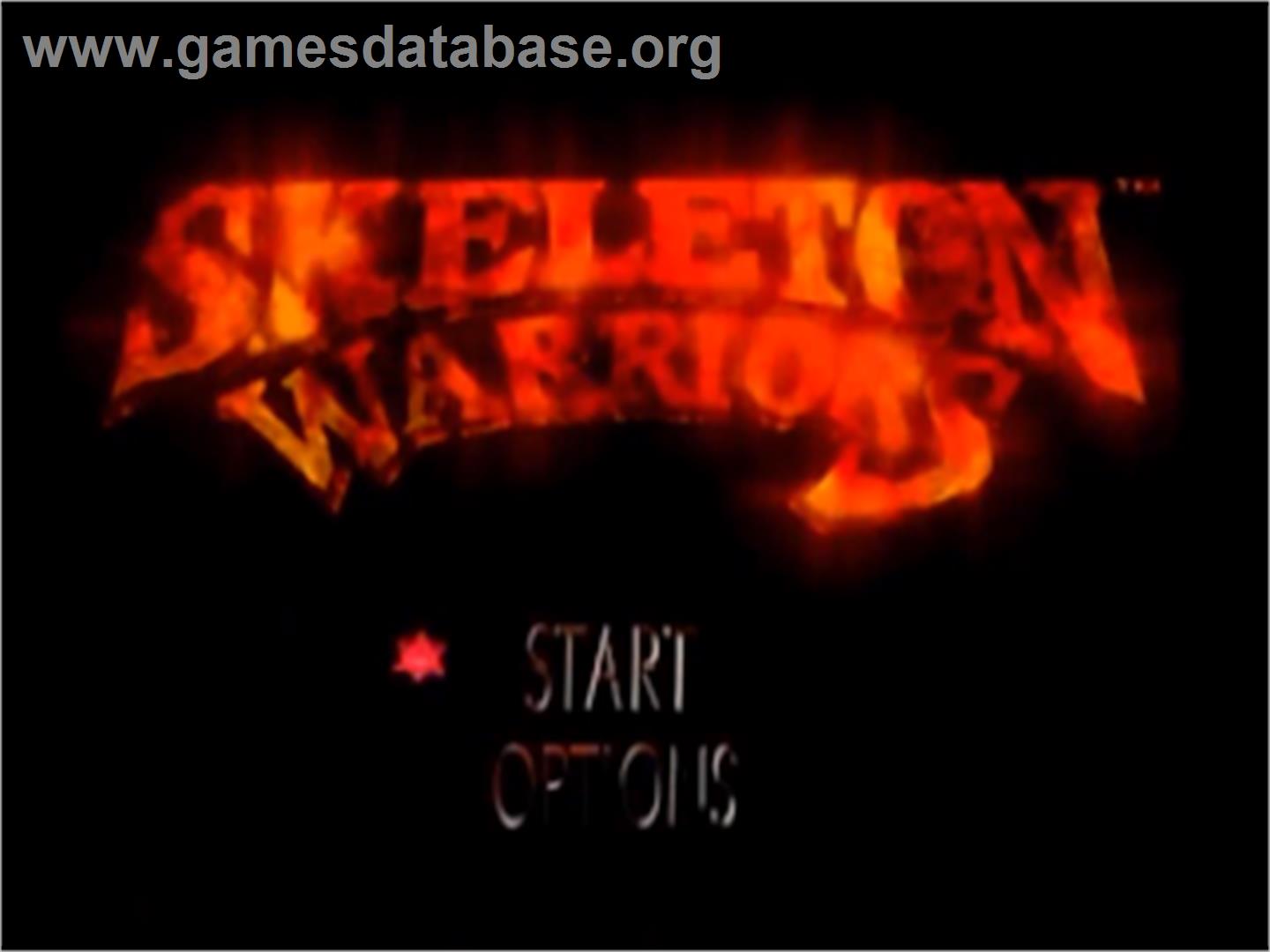 Skeleton Warriors - Sega Saturn - Artwork - Title Screen