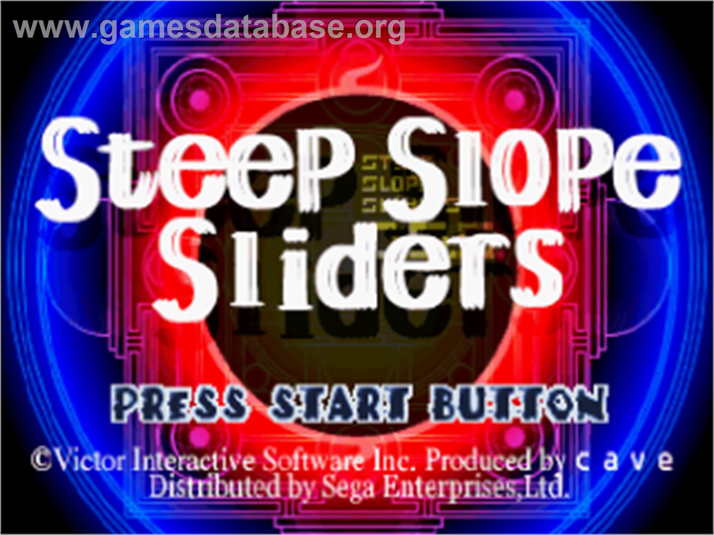 Steep Slope Sliders - Sega Saturn - Artwork - Title Screen