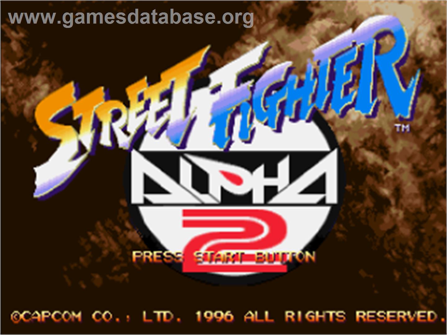 Street Fighter Zero 2 - Sega Saturn - Artwork - Title Screen