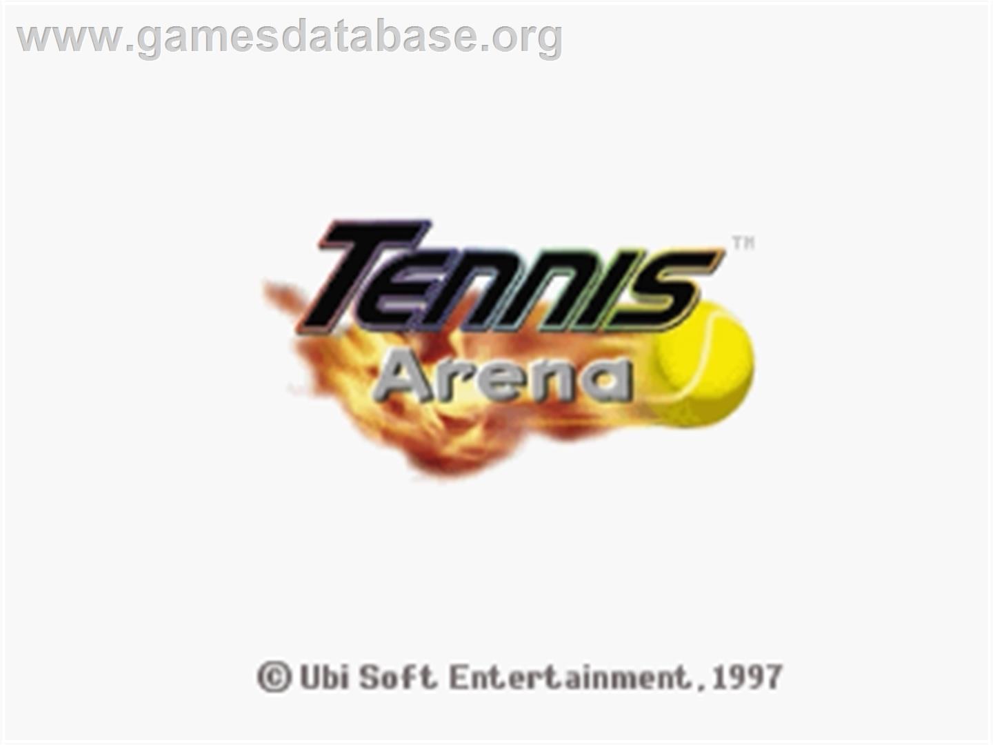 Tennis Arena - Sega Saturn - Artwork - Title Screen