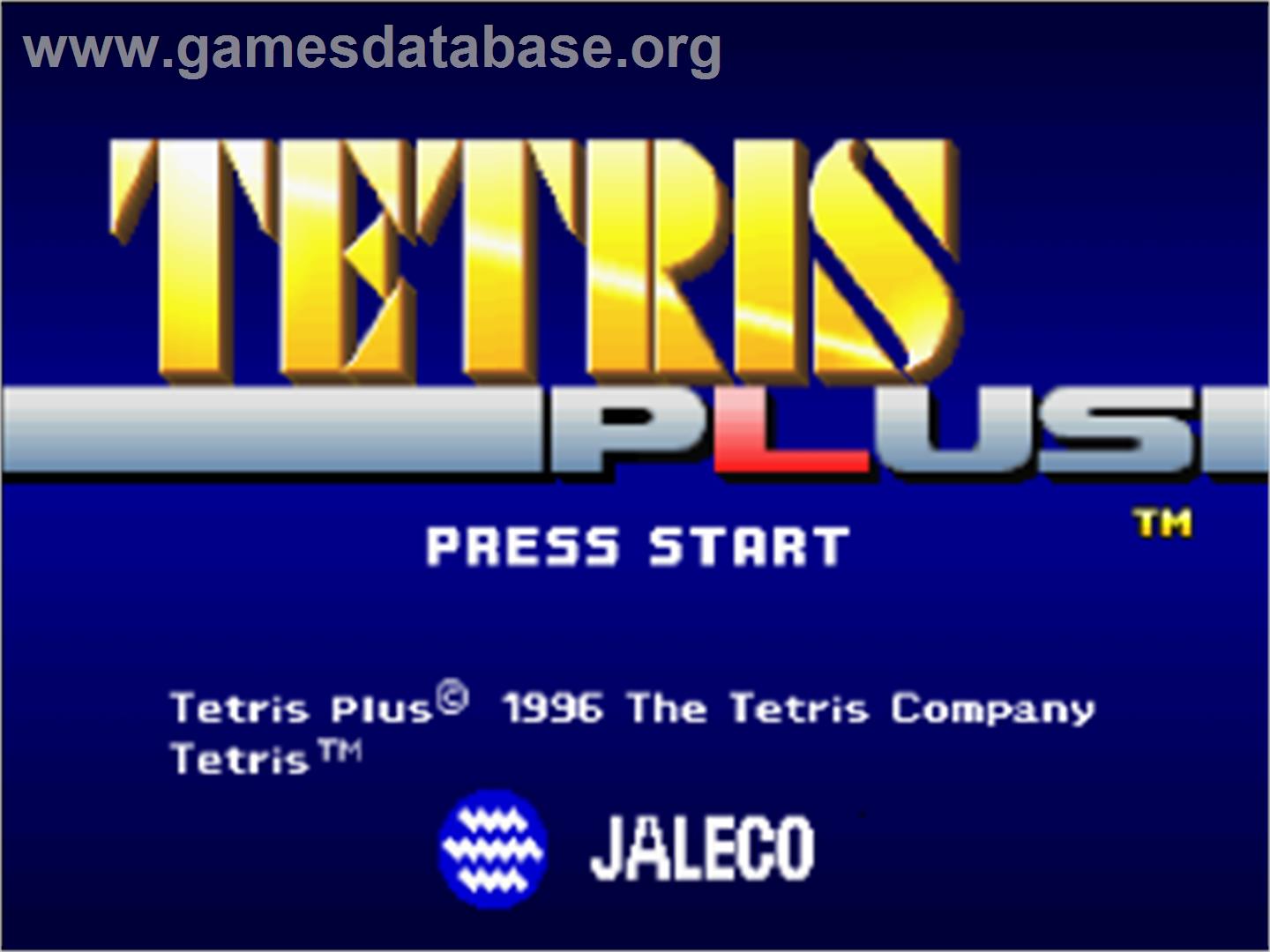Tetris Plus - Sega Saturn - Artwork - Title Screen