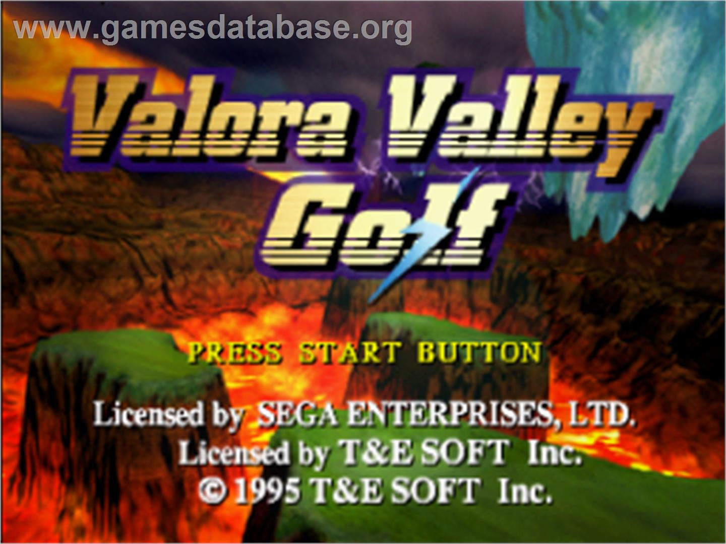 Valora Valley Golf - Sega Saturn - Artwork - Title Screen
