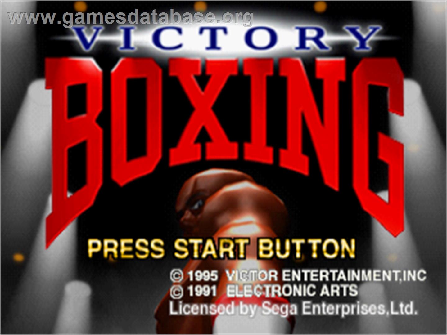 Victory Boxing - Sega Saturn - Artwork - Title Screen