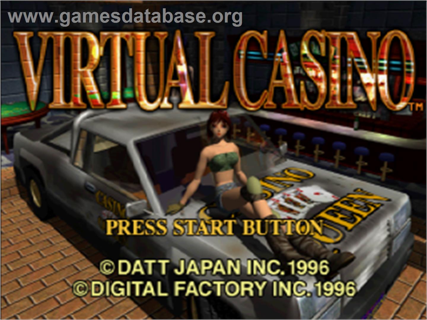 Virtual Casino - Sega Saturn - Artwork - Title Screen
