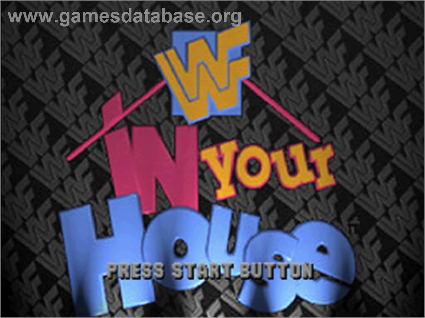 WWF in Your House - Sega Saturn - Artwork - Title Screen