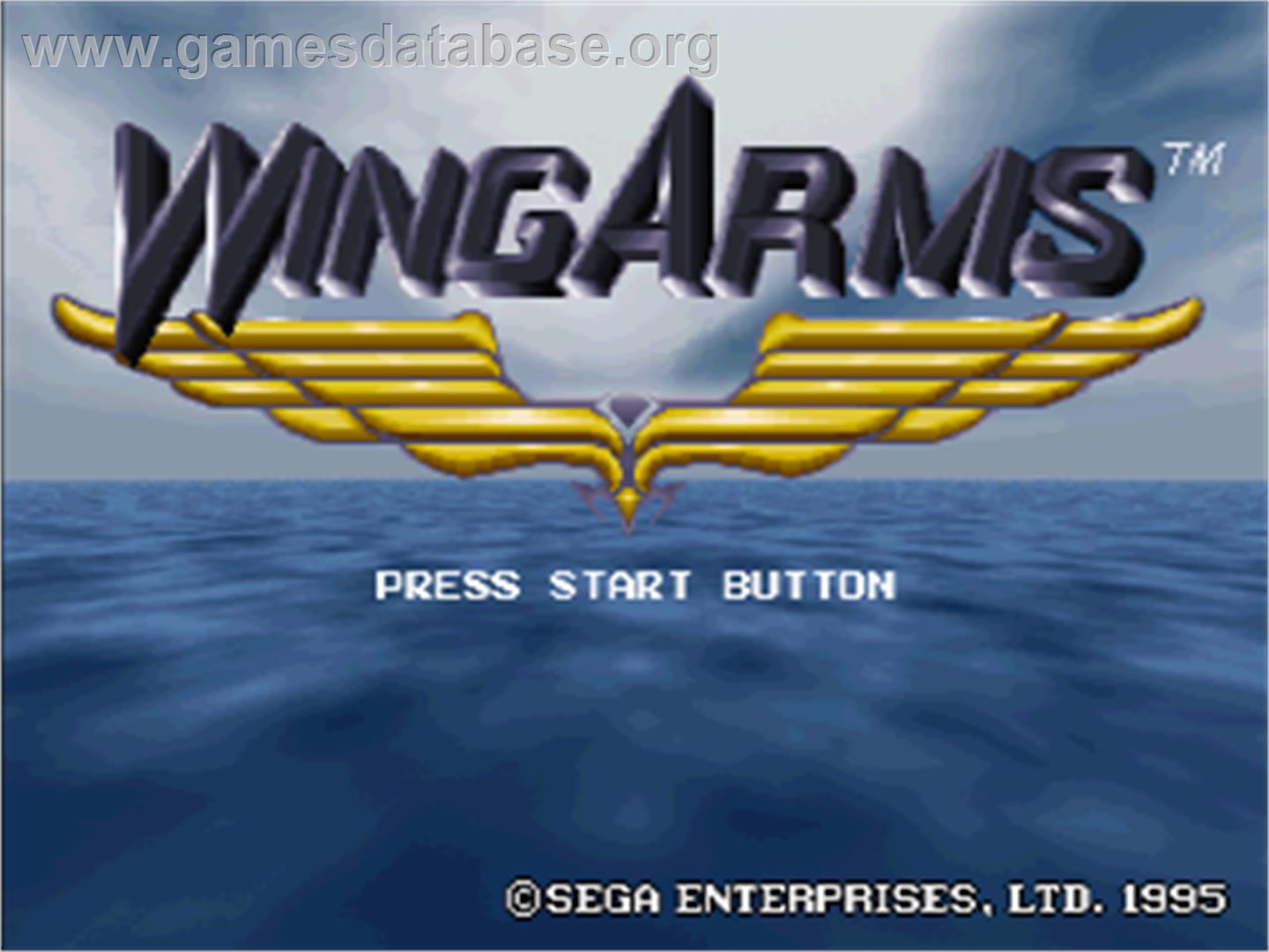 Wing Arms - Sega Saturn - Artwork - Title Screen