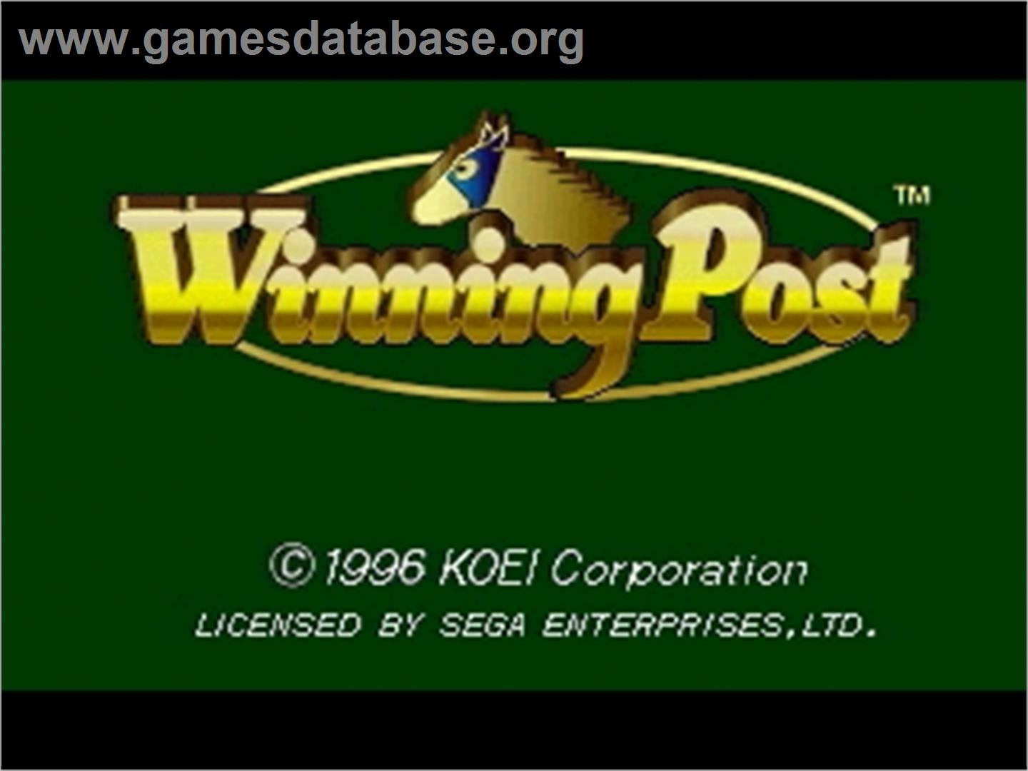 Winning Post - Sega Saturn - Artwork - Title Screen