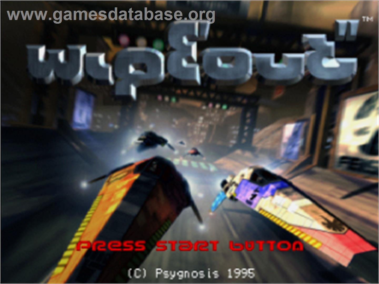 Wipeout - Sega Saturn - Artwork - Title Screen