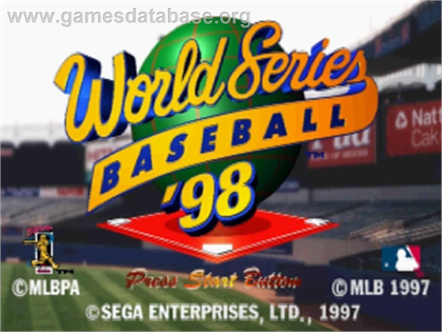 World Series Baseball '98 - Sega Saturn - Artwork - Title Screen