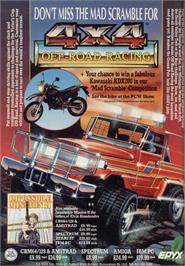 Advert for 4x4 Off-Road Racing on the Sinclair ZX Spectrum.