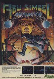 Advert for Abu Simbel Profanation on the Sinclair ZX Spectrum.