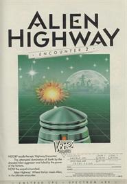 Advert for Alien Highway: Encounter 2 on the Sinclair ZX Spectrum.