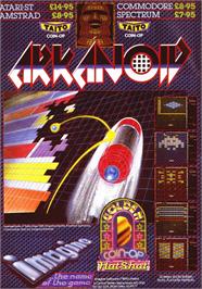 Advert for Arkanoid on the Sinclair ZX Spectrum.