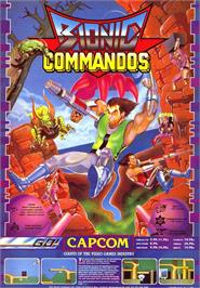 Advert for Bionic Commando on the Sinclair ZX Spectrum.