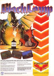 Advert for Black Lamp on the Sinclair ZX Spectrum.