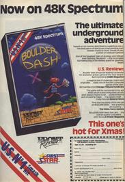 Advert for Boulderdash II: Rockford's Revenge on the Commodore 64.
