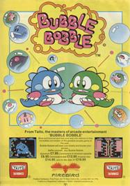 Advert for Bubble Bobble on the Sinclair ZX Spectrum.