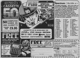 Advert for Cassette 50 on the Sinclair ZX Spectrum.