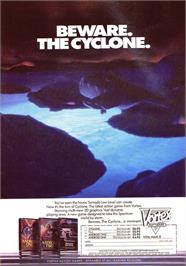 Advert for Cyclone on the Sinclair ZX Spectrum.