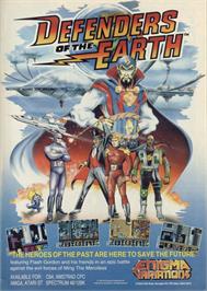 Advert for Defenders of the Earth on the Sinclair ZX Spectrum.