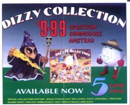 Advert for Dizzy Collection on the Sinclair ZX Spectrum.